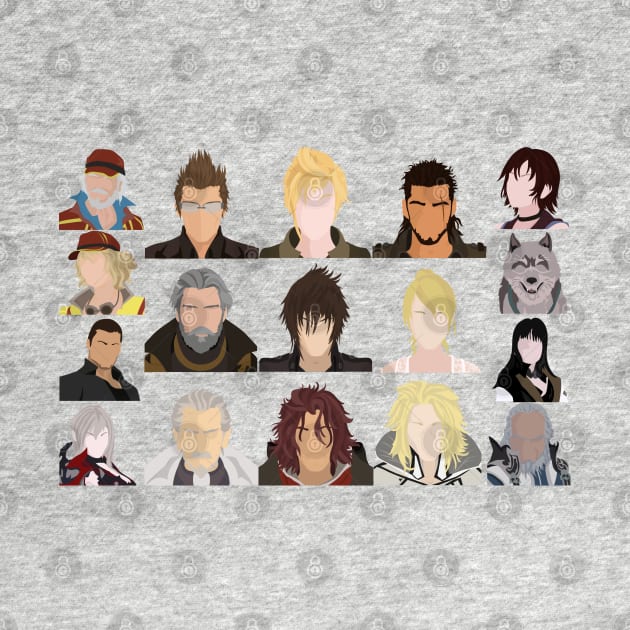 Final Fantasy XV characters by DigitalCleo